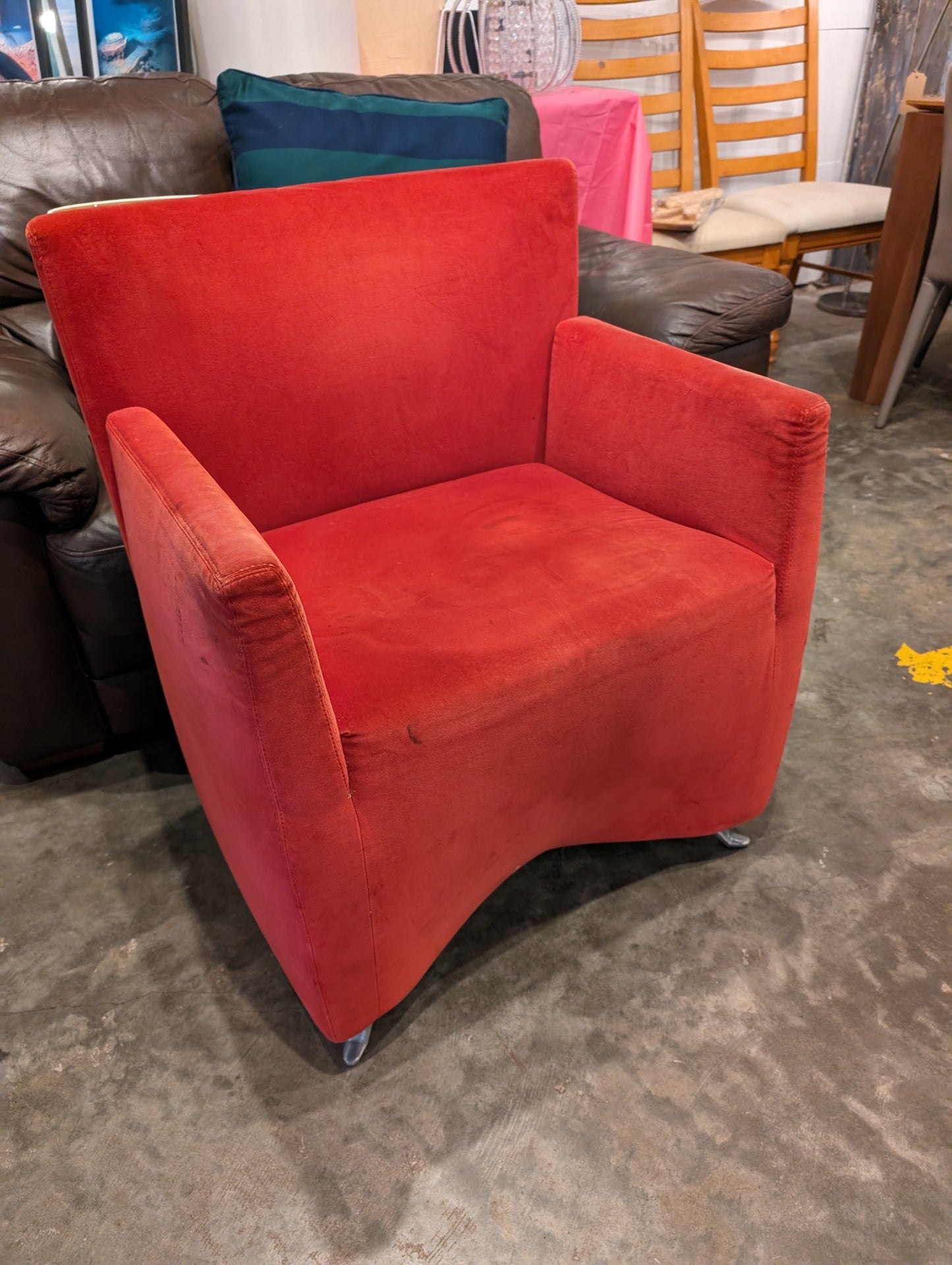 Red Velvet Chair