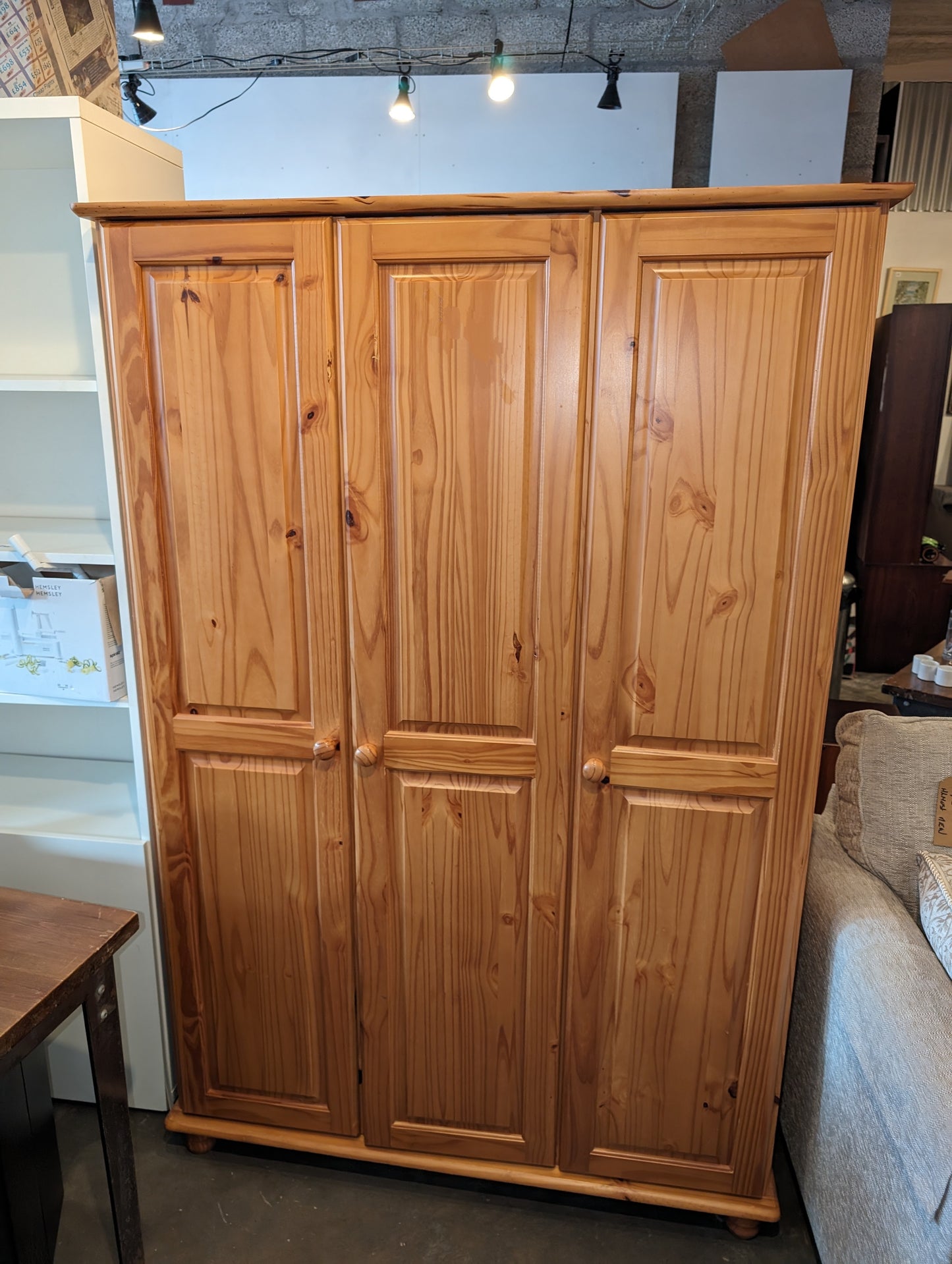 Wooden Wardrobe with 3 Doors