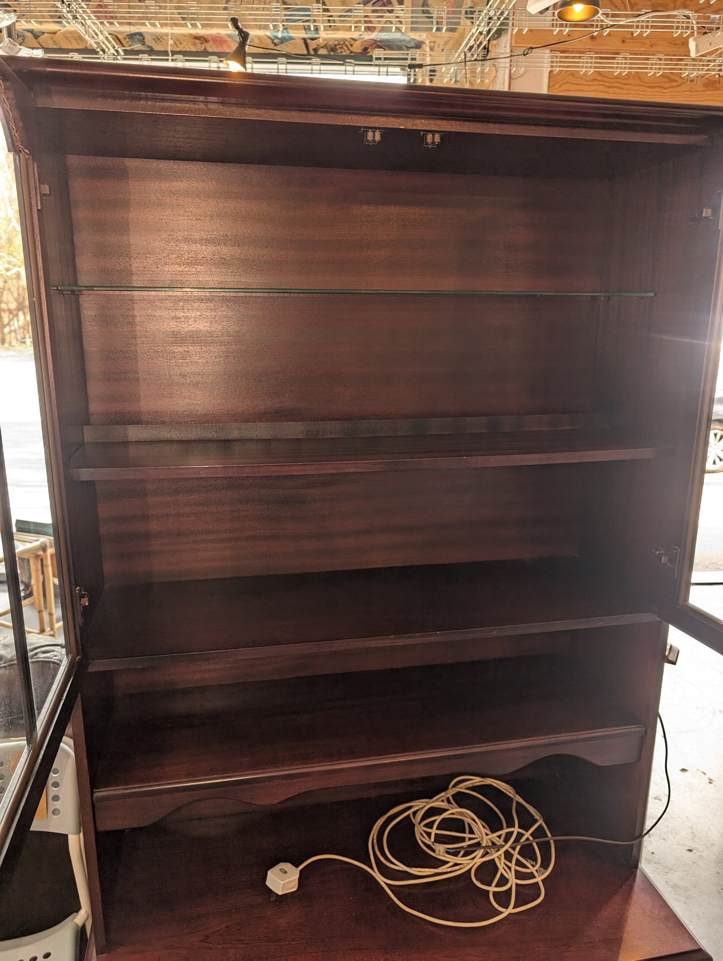 Large Mahogany Display Cabinet