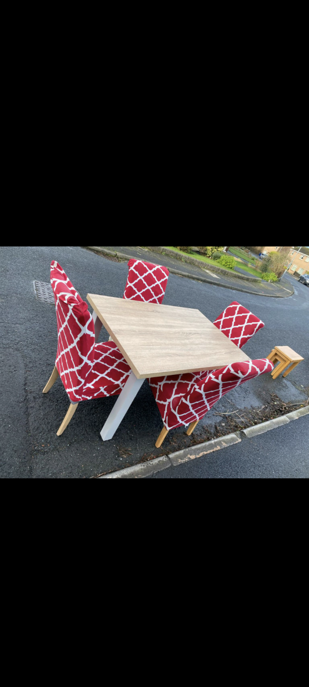 Dining room table with chairs