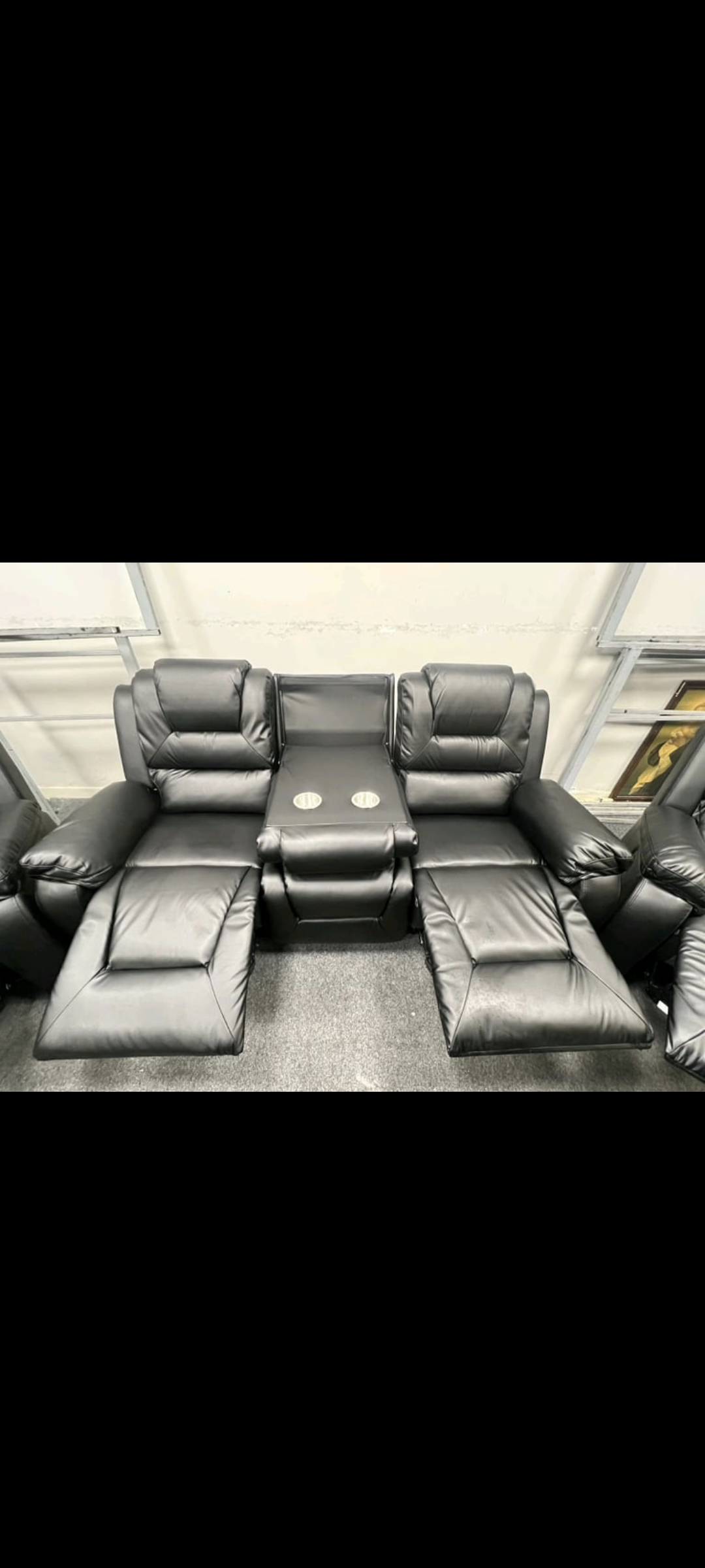 3 Seater & (2) One Seater Recliner Sofas