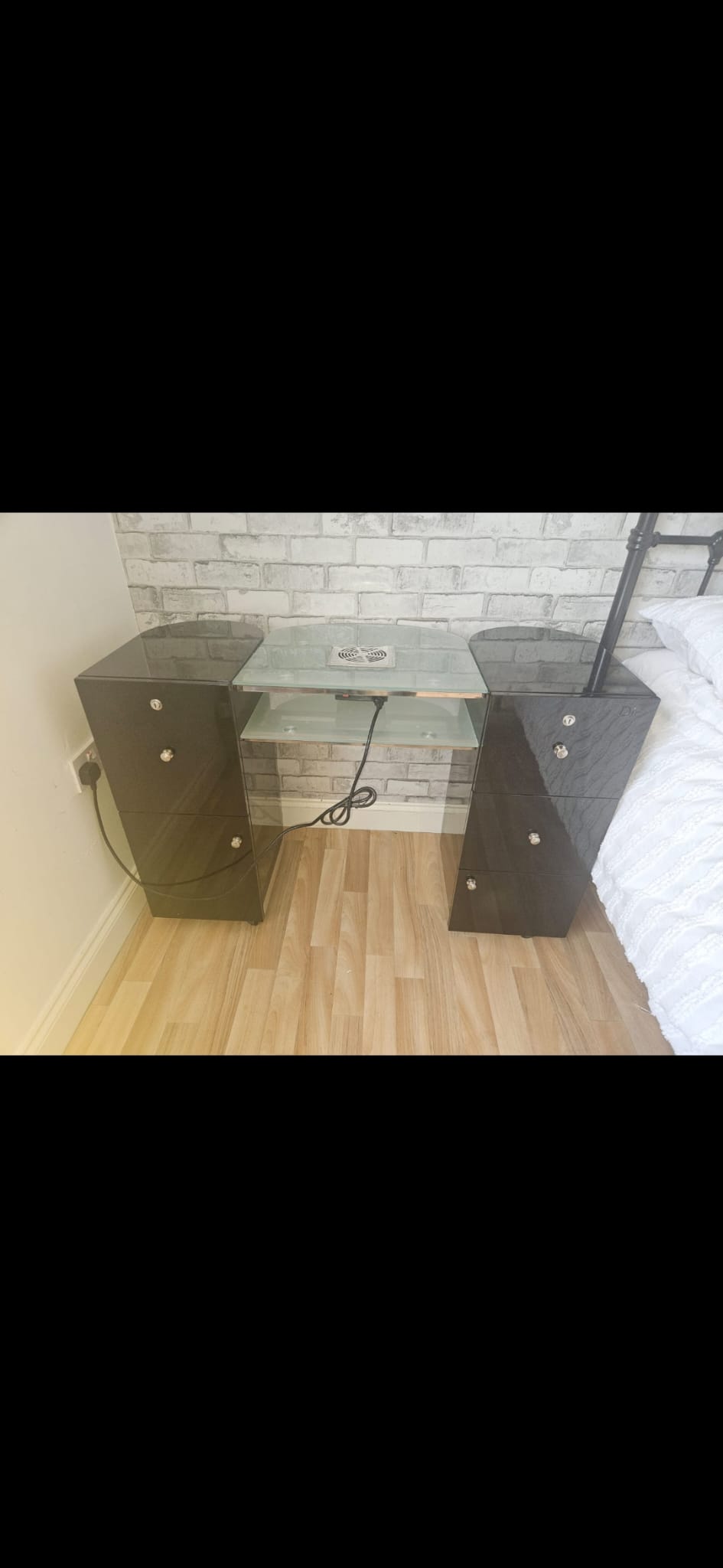 Black Manicure Table